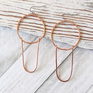 Artisan Jewelry Collection - Criss Copper Earrings